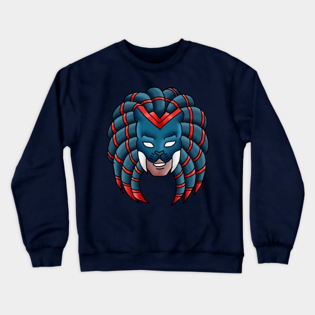 SUPER HERO LEOMAN (HEAD) Crewneck Sweatshirt by MIZART